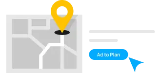 Add places with a click instantly