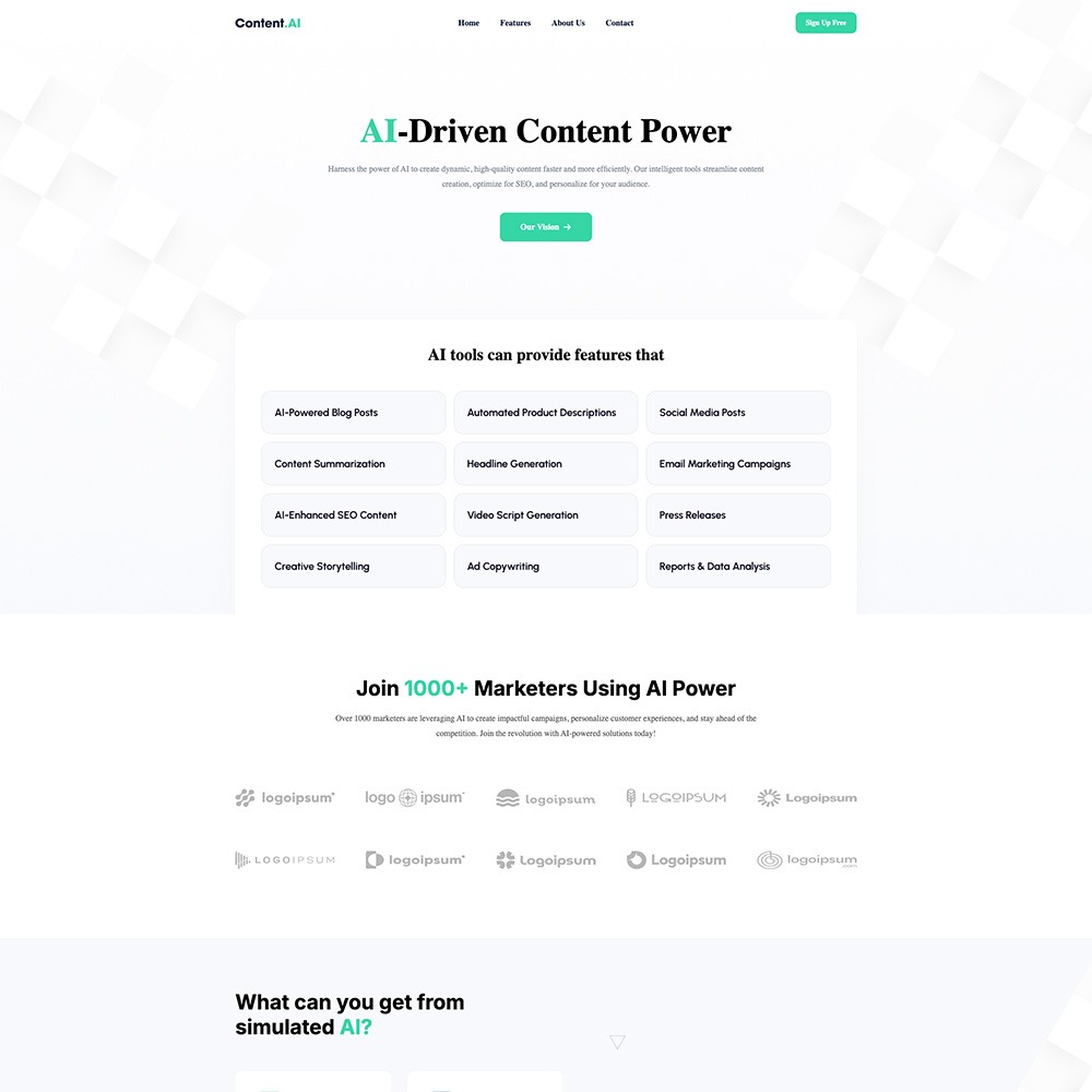 About Us – AI Website  Template