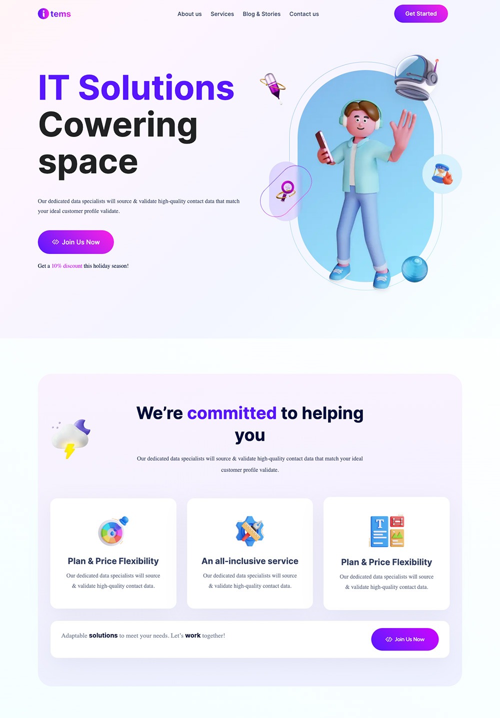 Items Home Page