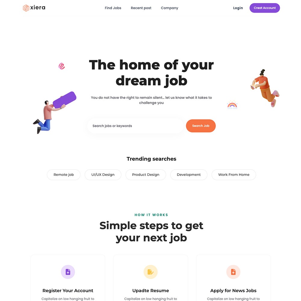 Xiera – Job Search Websites