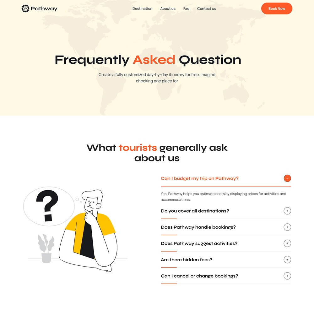 Faq – Travel and Tourism Wesbites Template