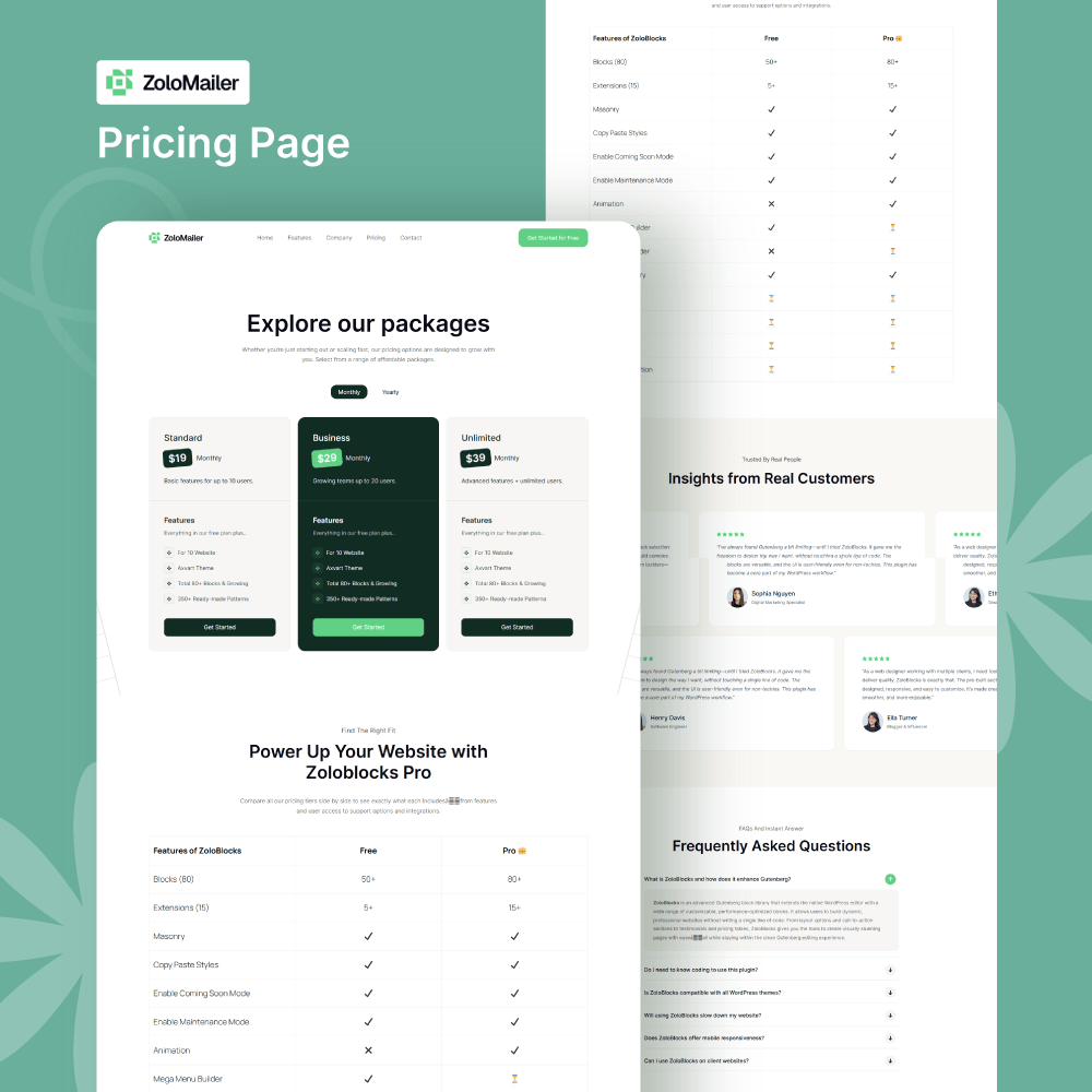 Pricing – Zolo Campaign Engine
